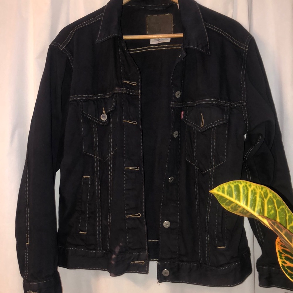 levi's navy blue/black jean jacket